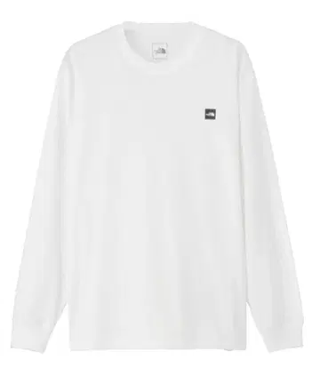 The North Face 화이트 롱 슬리브 티셔츠
