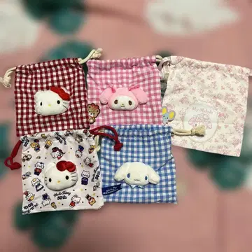 산리오 캐릭터 페이스 복조리 묶음 판매