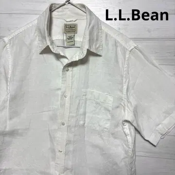 L.L.Bean 린넨 100% 엘엘빈 반팔 셔츠