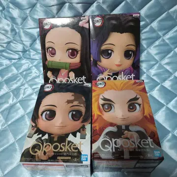귀멸의 칼날 Qposket 피규어 4종 세트