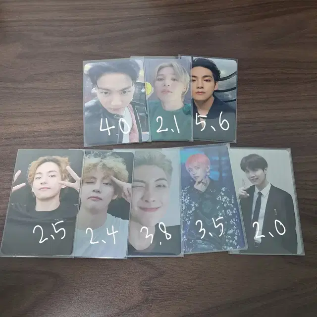 (사진여러개) 방탄 포카 양도 판매bts정국지민태형남준호석윤기석진