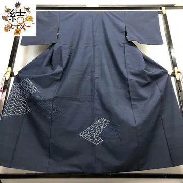 MK-1083 부착형 쓰미기 린넨 사시코 린넨 잎 히가키 네이비 컬러