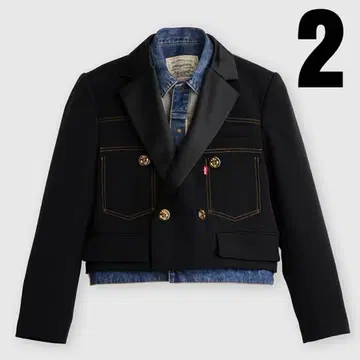 사이즈 2 Levi's sacai Matelasse 사카이 리바이스
