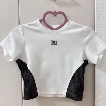 Darich DD 로고 사이드 레이스 티셔츠