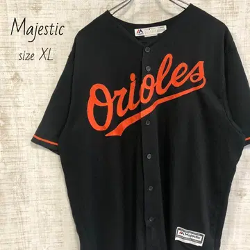 MLB 오리올스 자수 로고 반팔 셔츠 유니폼 마제스틱 구제 의류