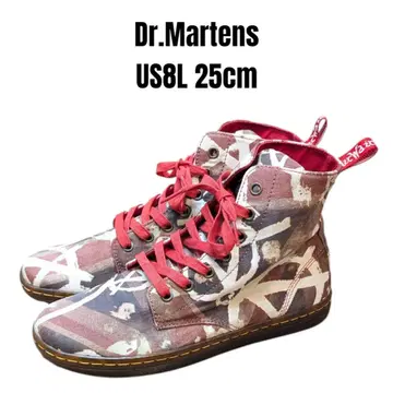 레어 Dr.Martens 닥터마틴 하이컷 스니커즈 25cm