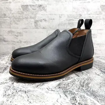 다이아몬드 스트릿 사이드 고어 부츠 25cm 가죽 신발 가죽 블랙