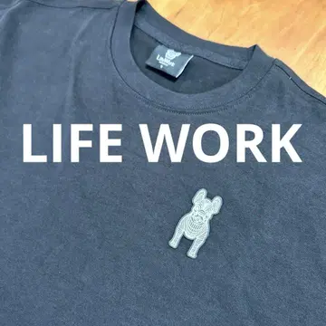 LIFE WORK_라이프워크 실리콘 라독 티셔츠 유니섹스 S