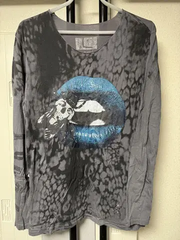 MAXSIX hyde 립 그레이 롱 T