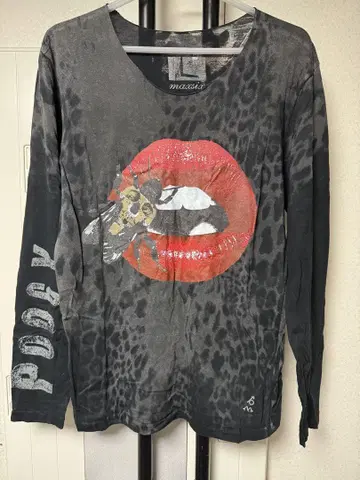 MAXSIX hyde 립 그레이 롱 T
