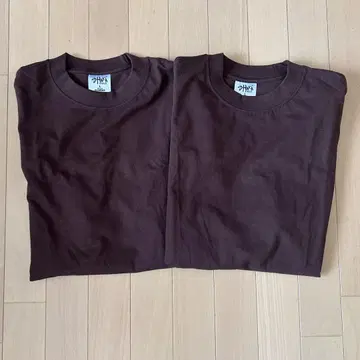컨디션 최상 SHAKA WEAR 샤카웨어 티셔츠 2장 세트 브라운 L