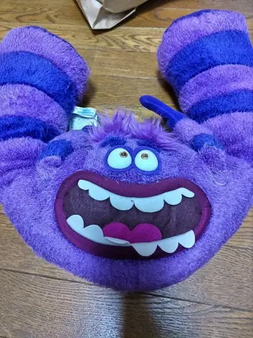 몬스터즈 유니버시티 아트 봉제 인형 보라색 새상품급