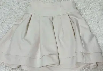 미셸 마카롱 슬림 레그 스커트 아이보리 화이트 흰색 S 사이즈