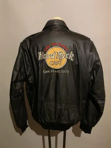 레어! 빈티지 Hard Rock Cafe 가죽 자켓