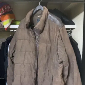 Sean john 다운 자켓 브라운 3XL
