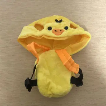 리락쿠마 봉제 인형 키이로이토리 후드 백팩