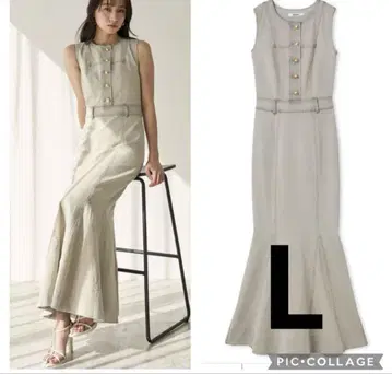 스나이델 SNIDEL 데님 머메이드 원피스