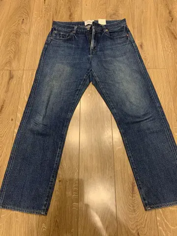 YAECA 스트레이트 데님 다크 블루 34