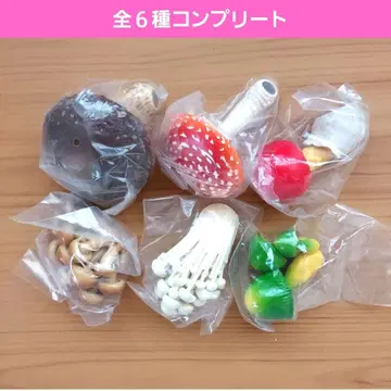 버섯 마그넷 가챠가챠 이키몬, 표고버섯, 에노키, 나메코, 베니텐구