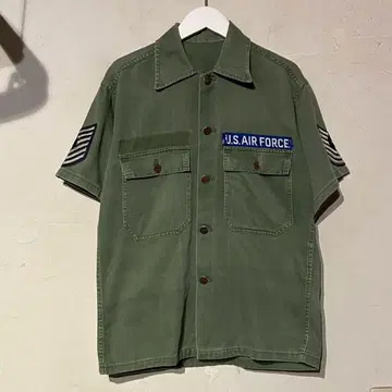 50년대~ US ARMY 13 스타 코튼 반팔 유틸리티 셔츠 M