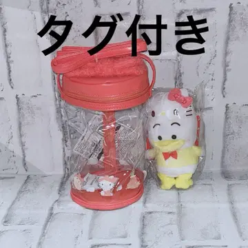 남코에서 최애 컬러 컬러풀 배스 타임 클리어 미니백 헬로키티 마스코트