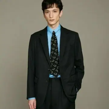 LB.01/울 모헤어 개버딘 3B 싱글 테일러드 팬츠 세트업