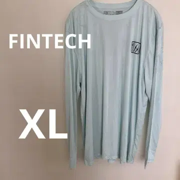 FINTECH 민트 그린 긴팔 티셔츠 XL/XG