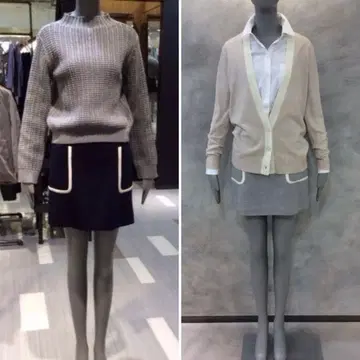 Theory 정가 3만 패치 포켓 사다리꼴 스커트 그레이 0 띠어리