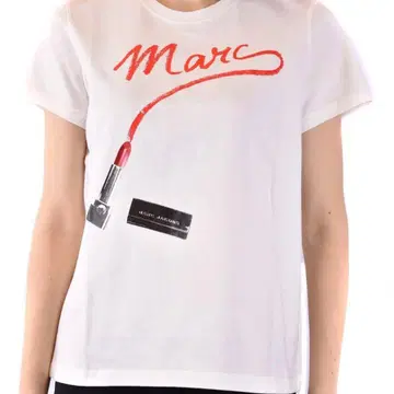 MARK JACOBS 립스틱 프린트 티셔츠