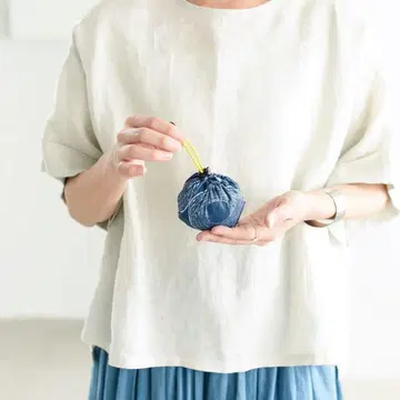 북유럽 생활용품점 이이다 우산점 구겨서 수납하는 에코백 (바움쿠헨)