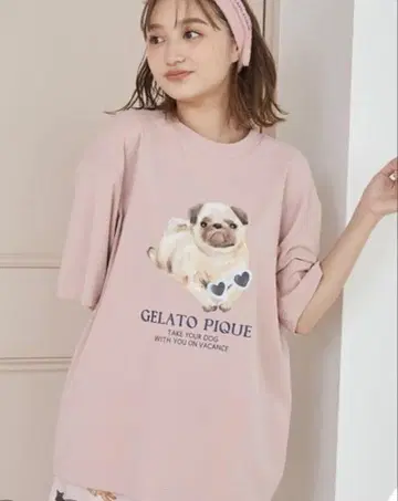 GELATO PIQUE 개 프린트 티셔츠