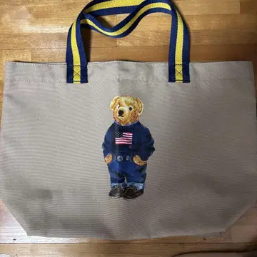 랄프 로렌 토트백 베이지