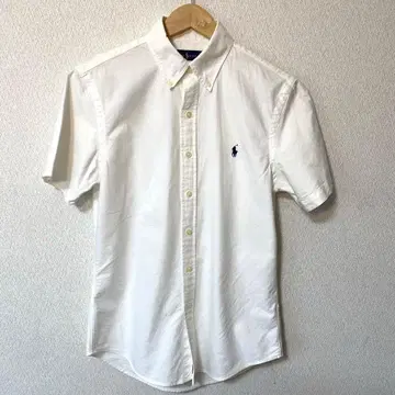 슬림핏 Ralph Lauren 화이트 버튼 다운 셔츠 새상품급