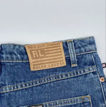 [몇 번 착용] 랄프 로렌 데님 스커트 허리 76cm, L~XL