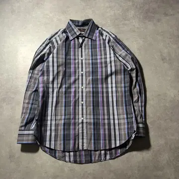ETRO 이탈리아산 체크 셔츠