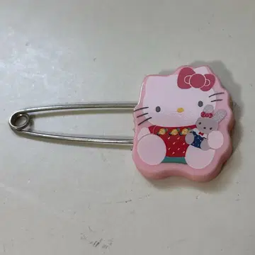 택 없음 미사용 키티 안전핀 86년산 쇼와 레트로 산리오