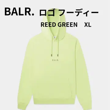 BALR. 보러 로고 후드티 리드 그린 XL