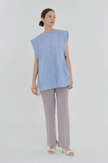 yori 웨지 라인 블라우스 shirocon machatt  요리