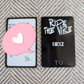 NEXZ YU 유 Ride the Vibe HMV 한정판 메시지 카드
