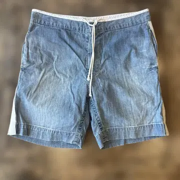 사카이 데님 컬러 사이드 포켓 부착 사카이 숏 팬츠
