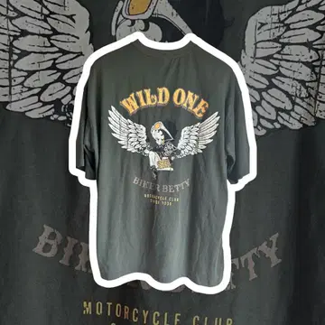 WILD ONE BIKER BETTYBOOP 티셔츠 size:L
