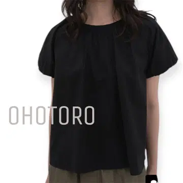 OHOTORO mello blouse 퍼프 블라우스 블랙