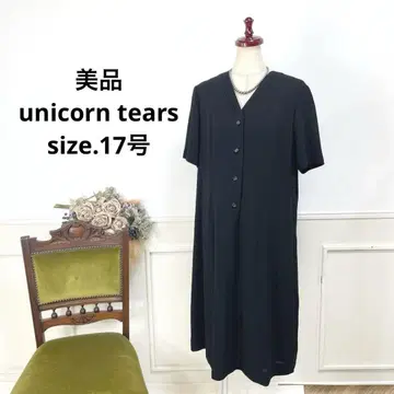 새상품급 unicorn tears 블랙 포멀 원피스