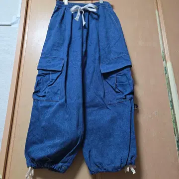 OKIRAKU 오키라쿠 데님 카고 팬츠 일본제