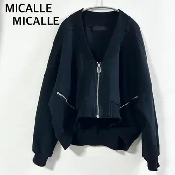 MICALLE MICALLE 미칼레 미칼레 맨투맨 크롭 블루종