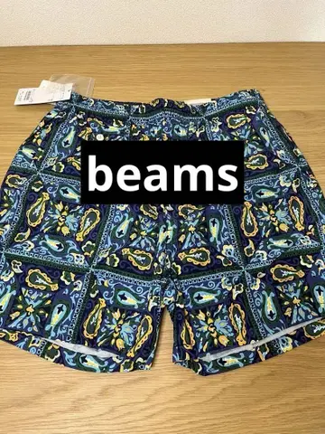 빔즈 beams 하프 팬츠 M 패턴