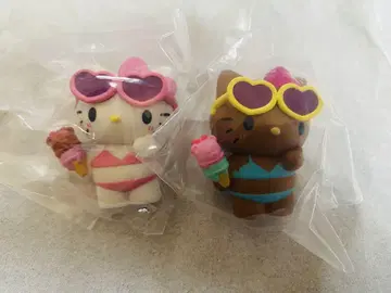 산리오 캐릭터즈 모두 함께 수영장 피규어 헬로키티 일광화상