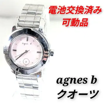 agnes b 쿼츠 여성용 배터리 교체 완료 이동식 제품 M-08