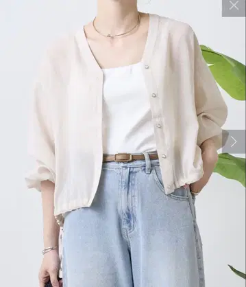 jena 제나 깔끔한 밑단 리본 시어 셔츠