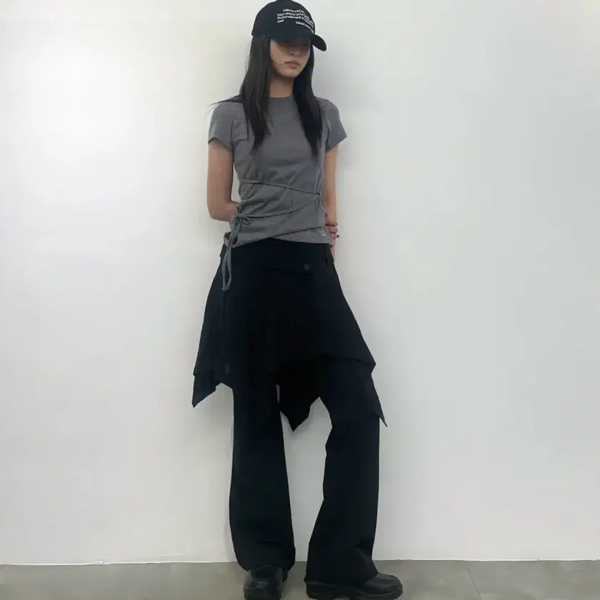 【Miseki SEOUL】24FW★ Unbalanced layered skirt Miseki seoul】Unbalanced layered skirt | OUR BRAND,Miseki